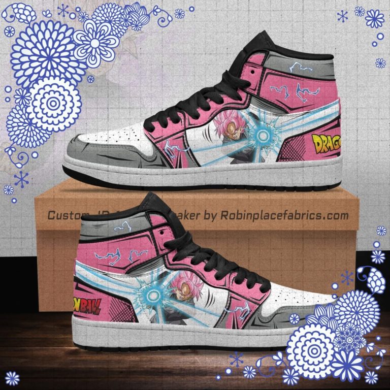 Black Goku Shoes Super Saiyan Rose Custom Dragon Ball Z Shoes Anime Boot Sneakers