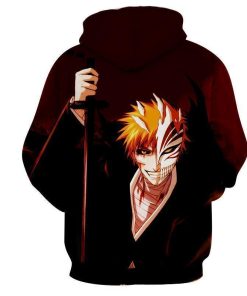 Bleach Anime Ichigo Kurosaki And Foam Sword – Bleach 3D Hoodie and Zip Bleach Anime Ichigo Kurosaki And Foam Sword – Bleach 3D Hoodie and Zip