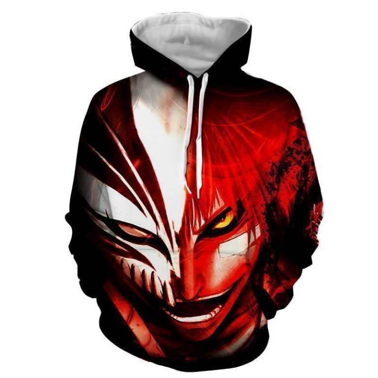 Bleach Hollow Ichigo – Hollow Mask 3d Bleach All Over Print Hoodie and Zip