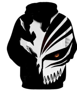 Bleach Hollow Ichigo Mask – Bleach Anime Premium 3D Hoodie and Zip