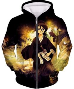 Bleach Soul Reaper Kuchiki Rukia Anime All Over Print Hoodie and Zip