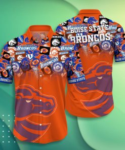 Boise State Broncos Casual Short Sleeve Hawaiian Shirt