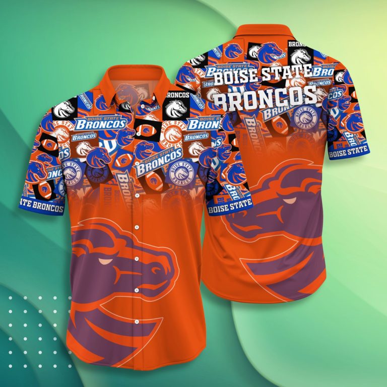 Boise State Broncos Casual Short Sleeve Hawaiian Shirt