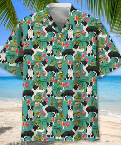 Border Collie Short Sleeve Button Up Shirt Border Collie Short Sleeve Button Up Shirt