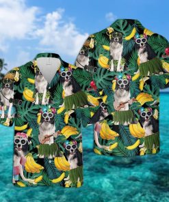 Border Collie Tropical Hawaiian Shirt Border Collie Tropical Hawaiian Shirt