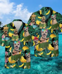 Border Terrier Banana Tropical Hawaiian Shirt