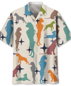 Boxer Colorful Short Sleeve Button Up Shirt