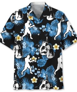Boxing Nature Short Sleeve Casual Button Up Shirts