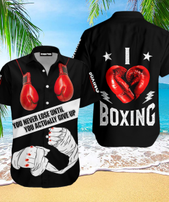 Boxing You Never Lose Until You Actually Give Up Button Down Short Sleeves Shirt