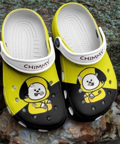 Bts Bt21 Bts Chimmy Black Yellow Idol Bts Bts Army Clog Crocs Shoes