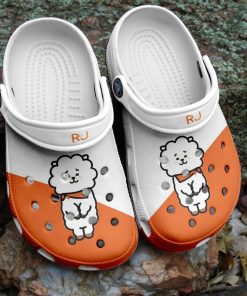 Bts Bt21 Bts Orange White Idol Bts Bts Army Clog Crocs Shoes