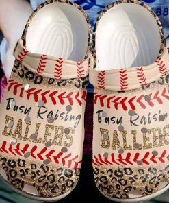 Busy Raising Ballers Shoes For Batter-Funny Baseball Shoes Crocbland Clog For Mens And Womens- Crocs Shoes