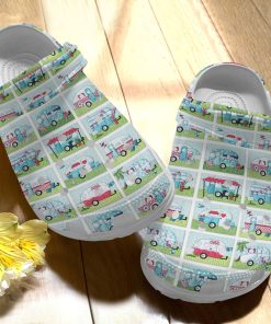 Camping Clog Camper Van Quilt Crocs Crocband Clog