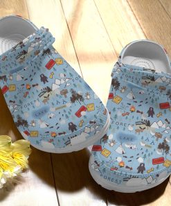 Camping Clog Camping Map Crocs Crocband Clog