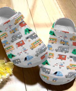 Camping Clog Camping Van And Rv Pattern Collection Crocs Crocband Clog