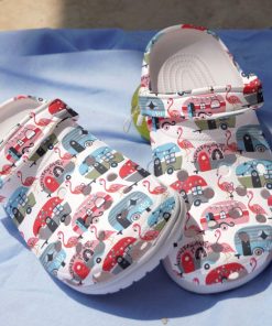 Camping Clog Camping With Flamingos Pattern Crocs Crocband Clog Camping Clog Camping With Flamingos Pattern Crocs Crocband Clog