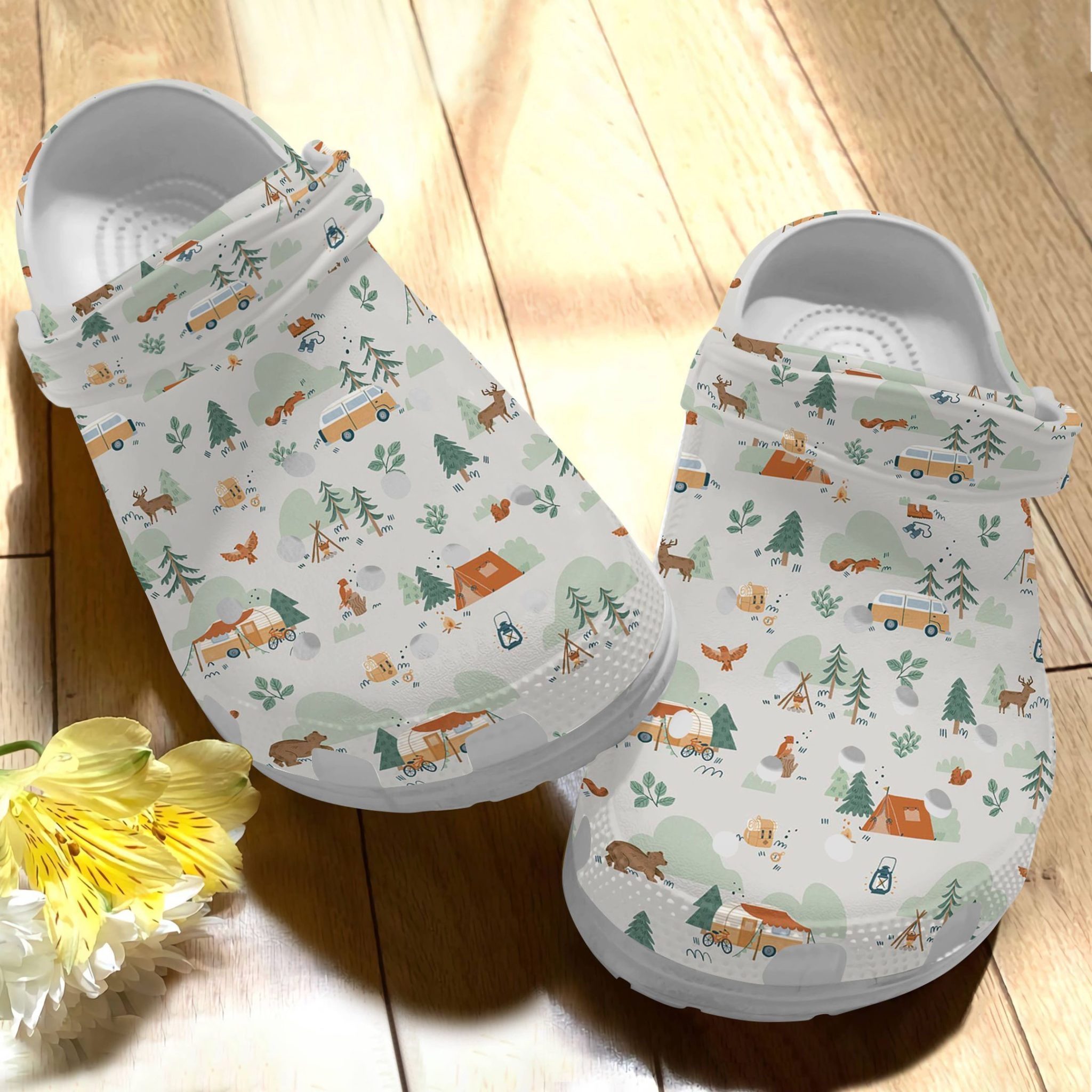 Camping Clog Campsite Crocs Crocband Clog - RobinPlaceFabrics