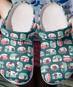 Camping Clog Cute Camping Pattern Crocs Crocband Clog