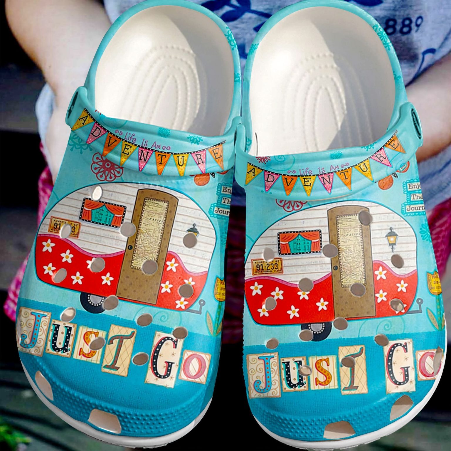 Camping Clog Life Is Good At Crocs Crocband Clog RobinPlaceFabrics