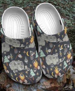 Camping Clog Retro Rv Camping Crocs Crocband Clog