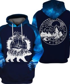 Camping I Hate People Bear 3D Hoodie Shirt