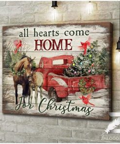 Canvas Gifts All Hearts Come Home For Christmas Horse Wall Art Decor Canvas Gifts All Hearts Come Home For Christmas Horse Wall Art Decor