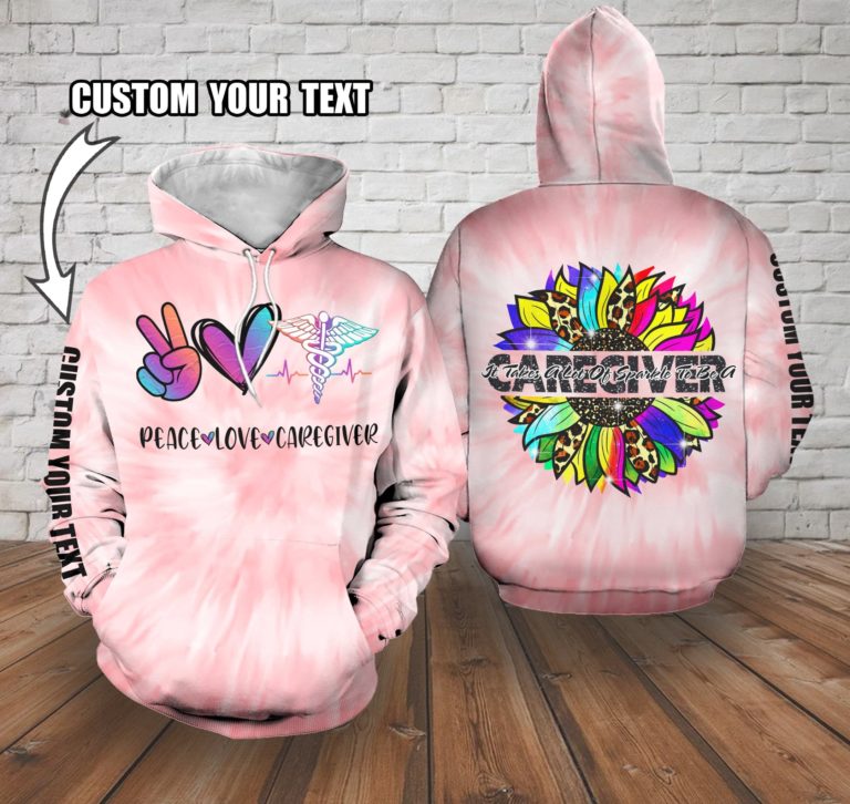 Care Giver Custom 3D Hoodie