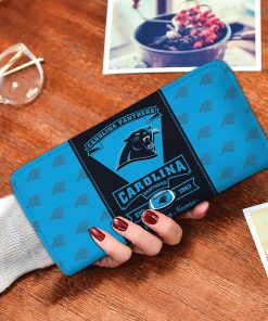 Carolina Panthers Custom Name Zippy Long Wallets