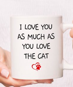 Cat Lover I Love You Valentine Mug
