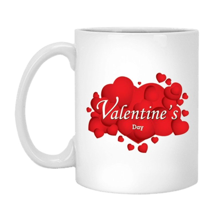 Ceramic Mugs For Valentines Couple With Love