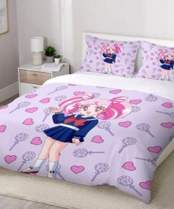 Chibiusa Cute Sailor Moon Bedding Custom Anime Bed Set
