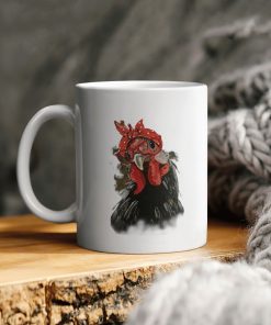 Chicken With Bandana And Glasses Ceramic Coffee Ceramic Mug