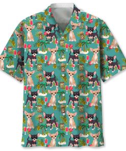 Chihuahua Short Sleeve Casual Button Up Shirts Chihuahua Short Sleeve Casual Button Up Shirts