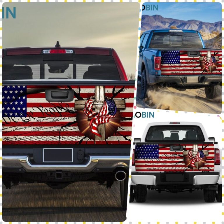 Christ Cross Truck Tailgate Decal Sticker Wrap