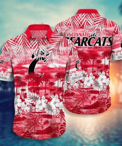 Cincinnati Bearcats Button Down Hawaiian Shirt