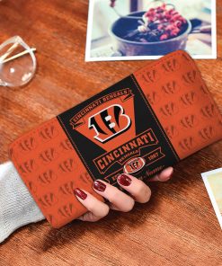 Cincinnati Bengals Custom Name Zippy Long Wallets Cincinnati Bengals Custom Name Zippy Long Wallets