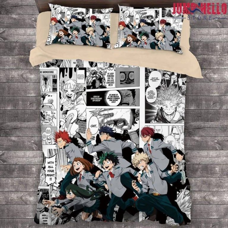 Class 1a UA High School My Hero academia Bed Set Custom Anime Bedding