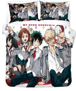 Class 1a UA High School My Hero academia Bed Set Funny Bedding Class 1a UA High School My Hero academia Bed Set Funny Bedding