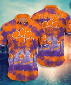 Clemson Tigers Hawaii Shirt – Casual Short Sleeve Hawaiian Shirt