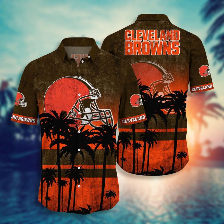 Cleveland Browns NFL Hawaiian Aloha Shirts NFL