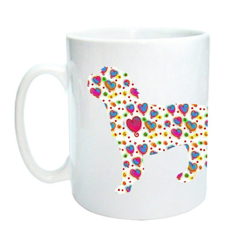 Cockapoo Design Hearts Valentine Ceramic Mug