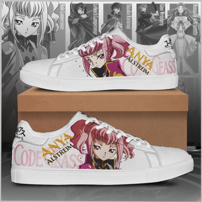 Code Geass Anya Alstreim Low top Leather Stan Smith Sneaker, Casual Shoes