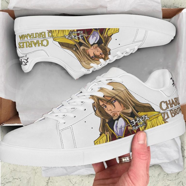 Code Geass Charles Zi Britamia Low top Leather Stan Smith Shoes, Custom Sneaker