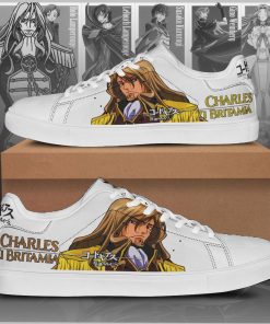 Code Geass Charles Zi Britamia Low top Leather Stan Smith Shoes, Custom Sneaker