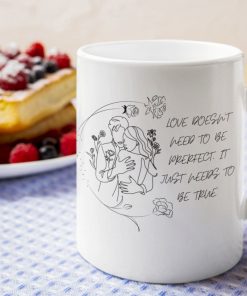 Coffee Ceramic Mug For Couple In Love