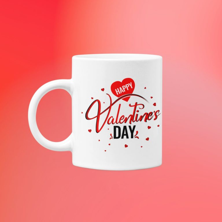 Coffee Lover Valentines Gift Ceramic Mug
