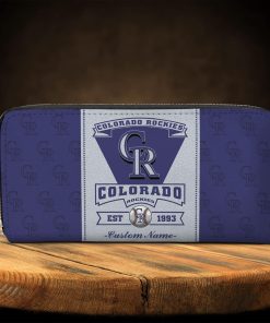 Colorado Rockies Custom Name Zippy Long Wallets Colorado Rockies Custom Name Zippy Long Wallets