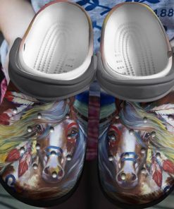 Colorful Horse Shoes – Strong Horse Shoes Crocbland Clog Birthday Gifts For Man Boy Son Cousin- Crocs Shoes