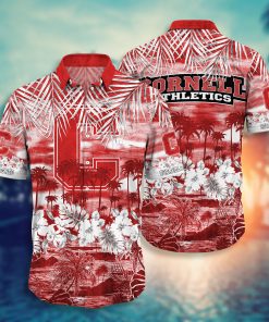 Cornell Big Red Button Down Hawaiian Shirt