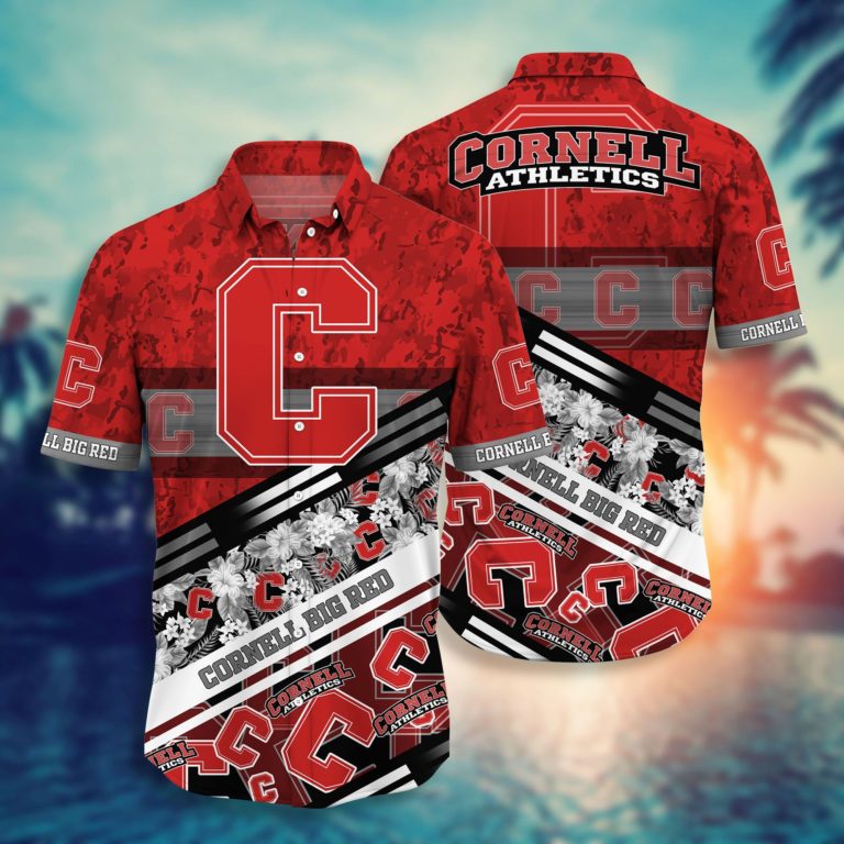 Cornell Big Red Hawaii Shirt NCAA